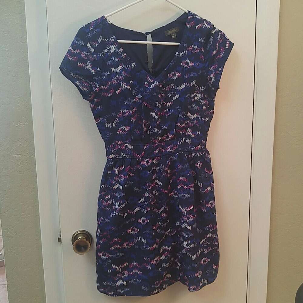 💜Aztec print mini dress